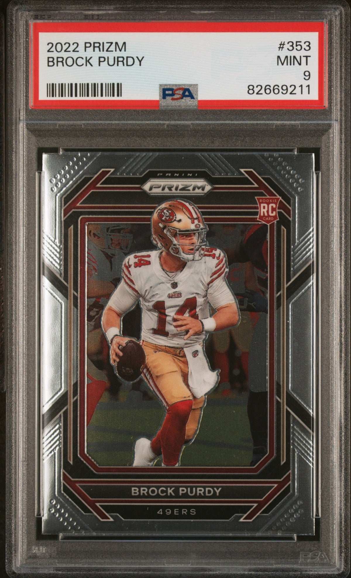 2022 Panini Prizm Brock Purdy 9 PSA #353