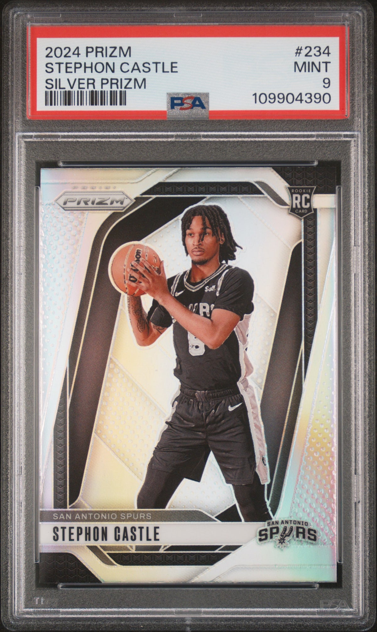 2024 Panini Prizm Silver Prizm Stephon Castle 9 PSA #234