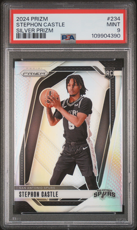 2024 Panini Prizm Silver Prizm Stephon Castle 9 PSA #234