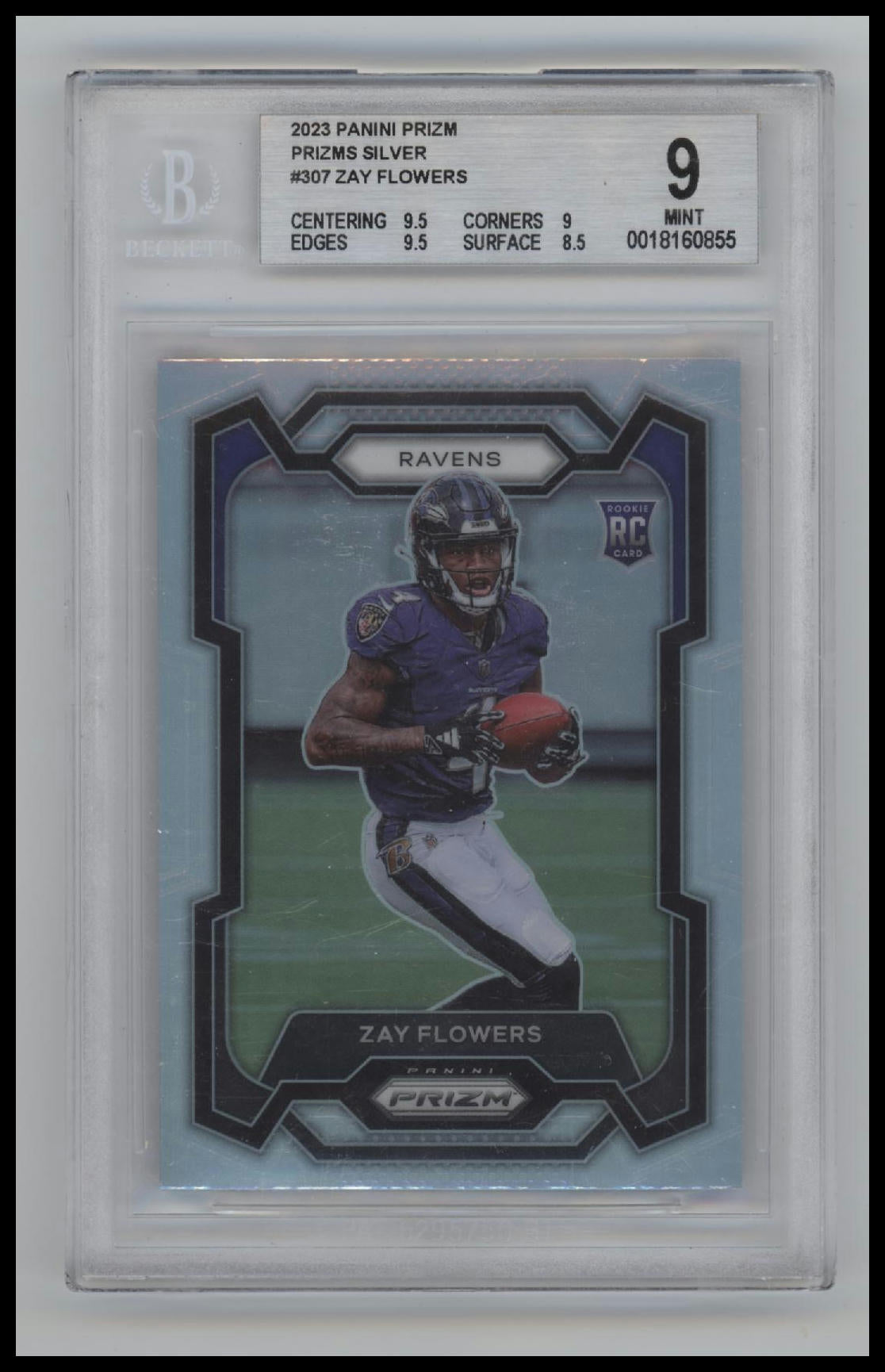 2023 Panini Prizm Silver Zay Flowers 9 BGS #307