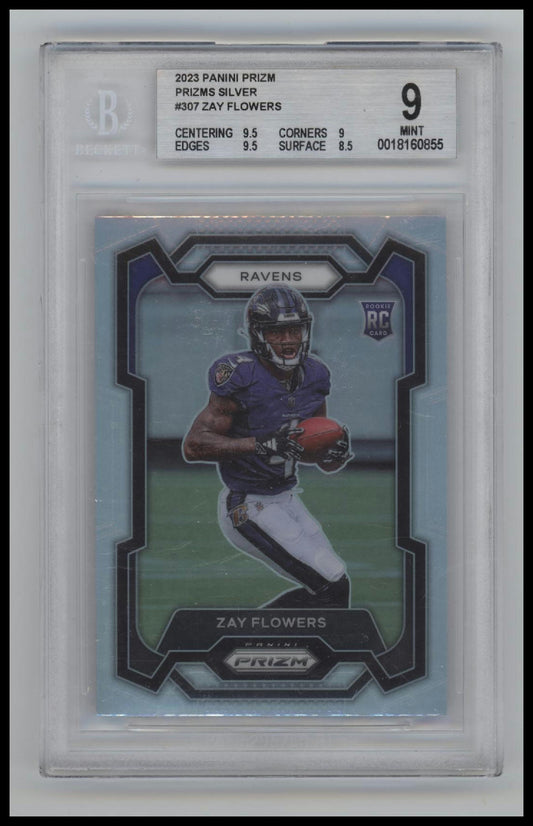 2023 Panini Prizm Silver Zay Flowers 9 BGS #307