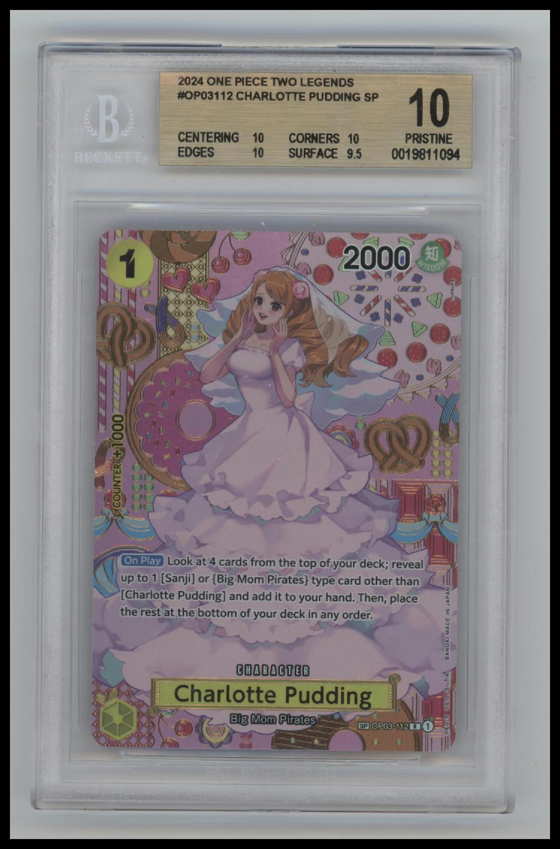 Two Legends Charlotte Pudding (SP) 10 BGS #OP03-112