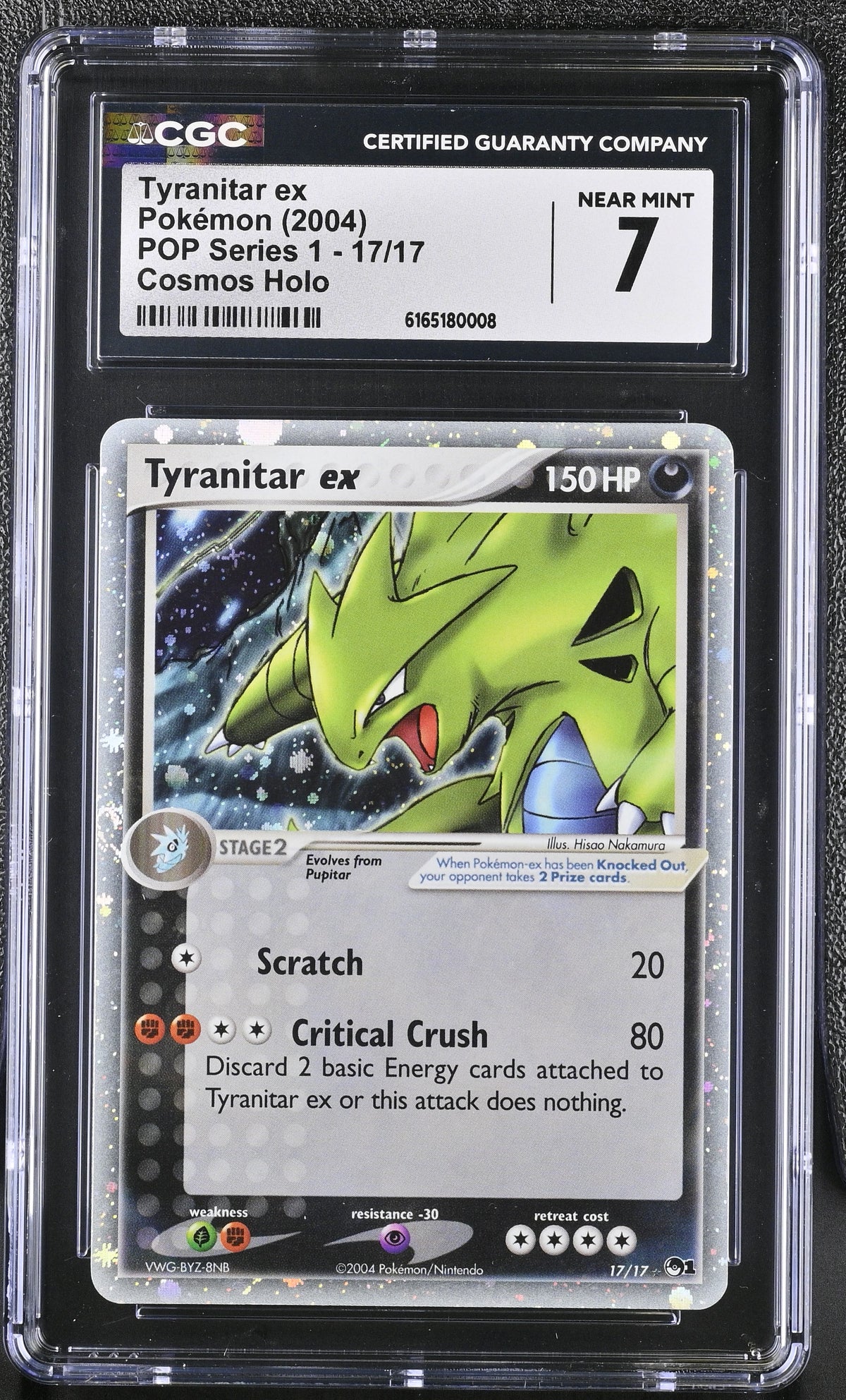 2004 POP Series 1 Tyranitar ex 7 CGC #17/17