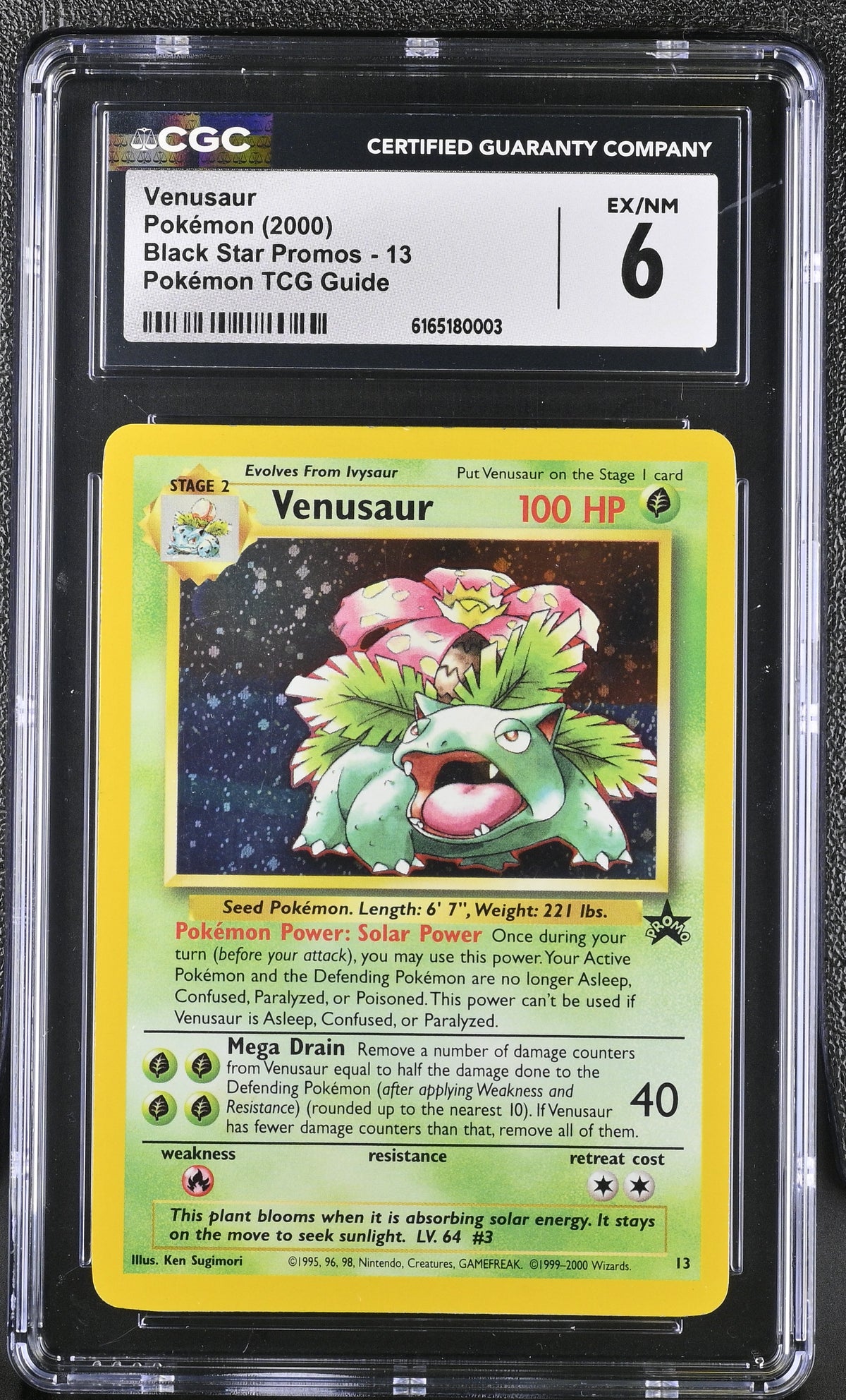 2000 Black Star Promos Venusaur 6 CGC #13