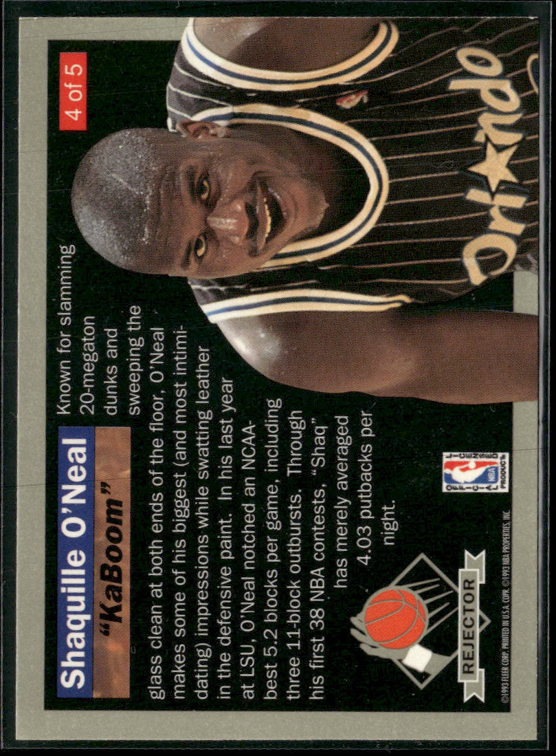 1992-93 Ultra Rejectors Shaquille O'Neal #4