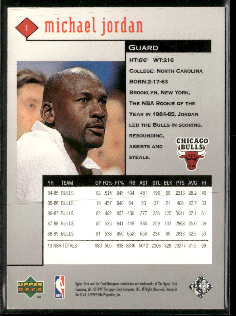 1998-99 Upper Deck Black Diamond Michael Jordan #1
