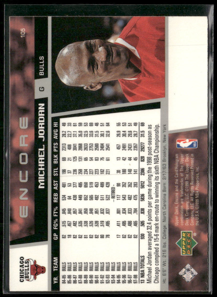 1998-99 Upper Deck Encore Michael Jordan #105