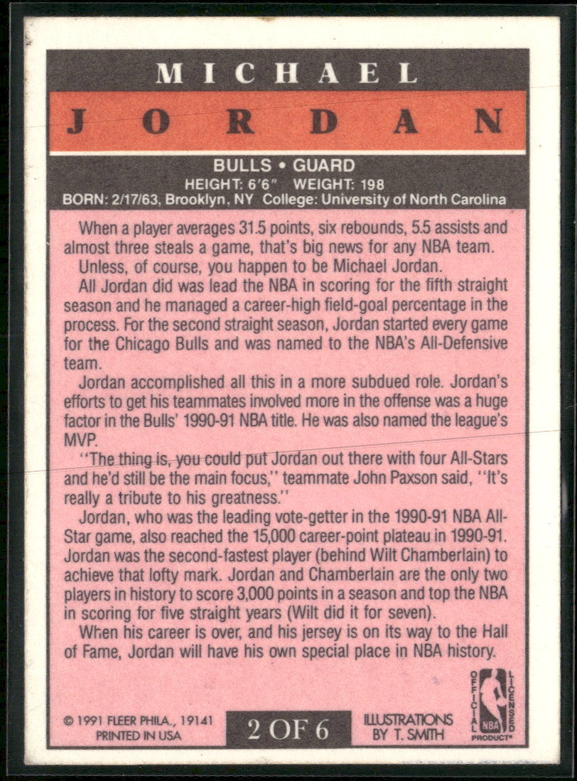 1991-92 Fleer Pro-Visions Michael Jordan #2