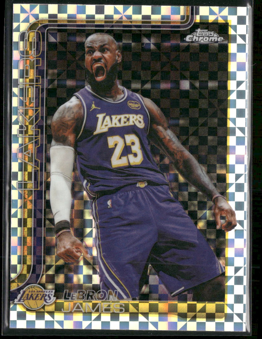 2025-26 Topps Chrome Update X-Fractor LeBron James #1