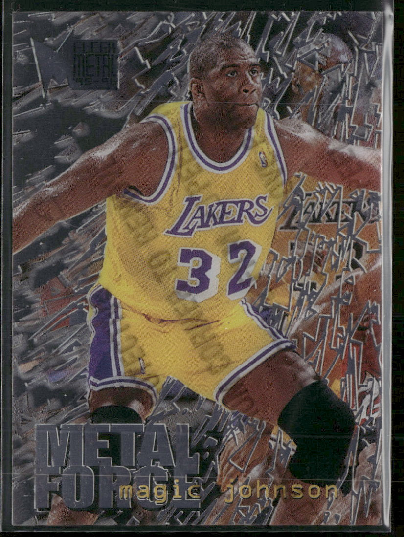 1995-96 Metal Metal Force Magic Johnson #6