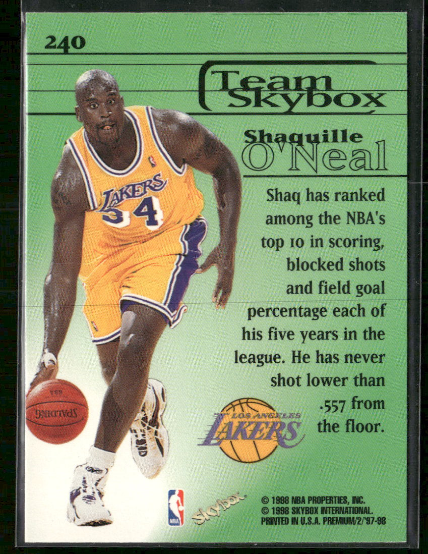 1997-98 SkyBox Premium Shaquille O'Neal #240