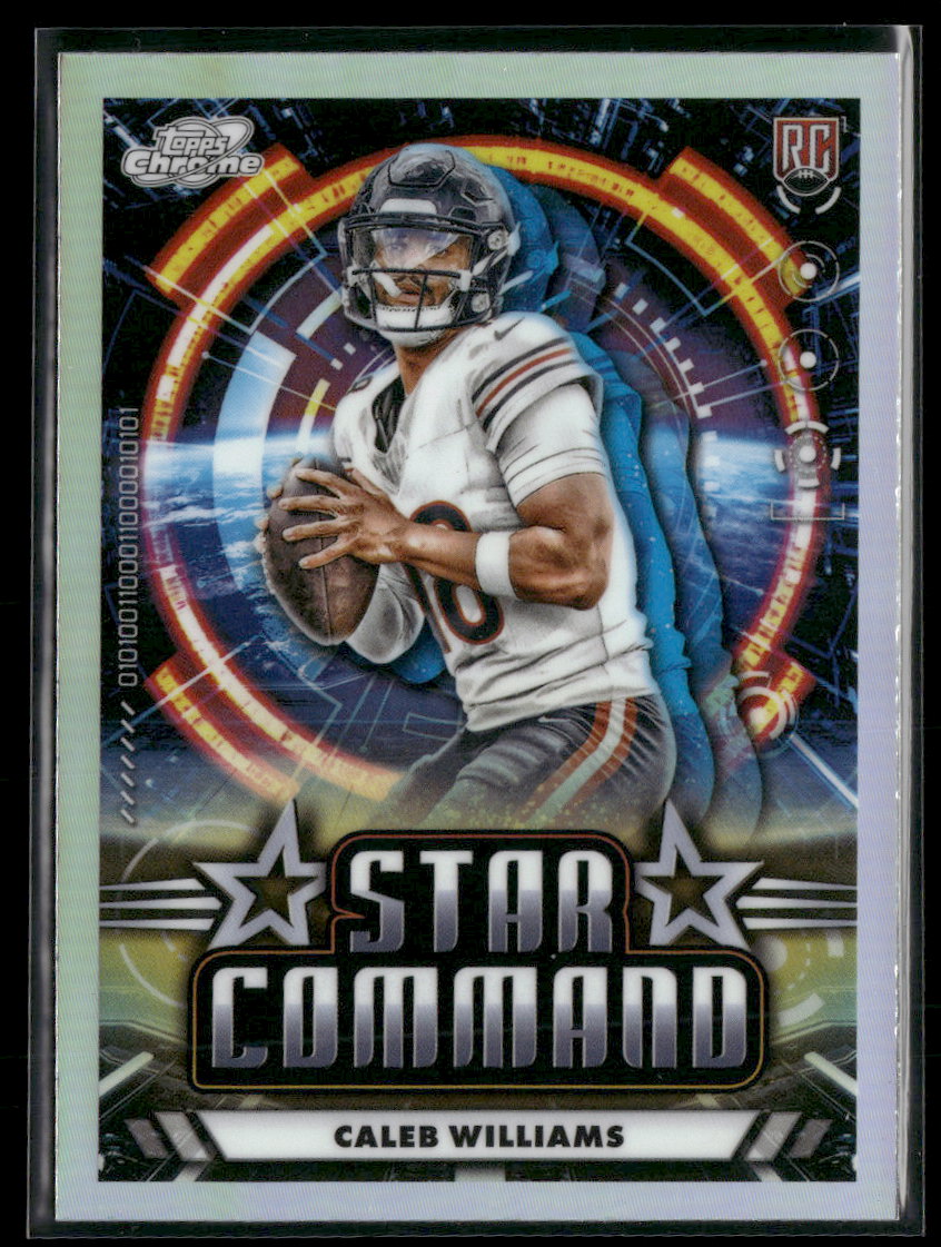 2024 Topps Chrome Cosmic Star Command Caleb Williams #SC-5