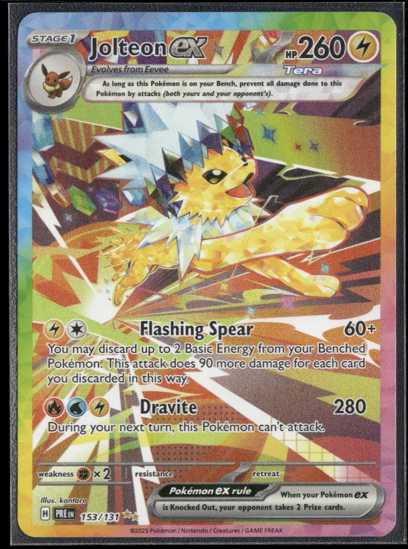 SV: Prismatic Evolutions Jolteon ex #153/131