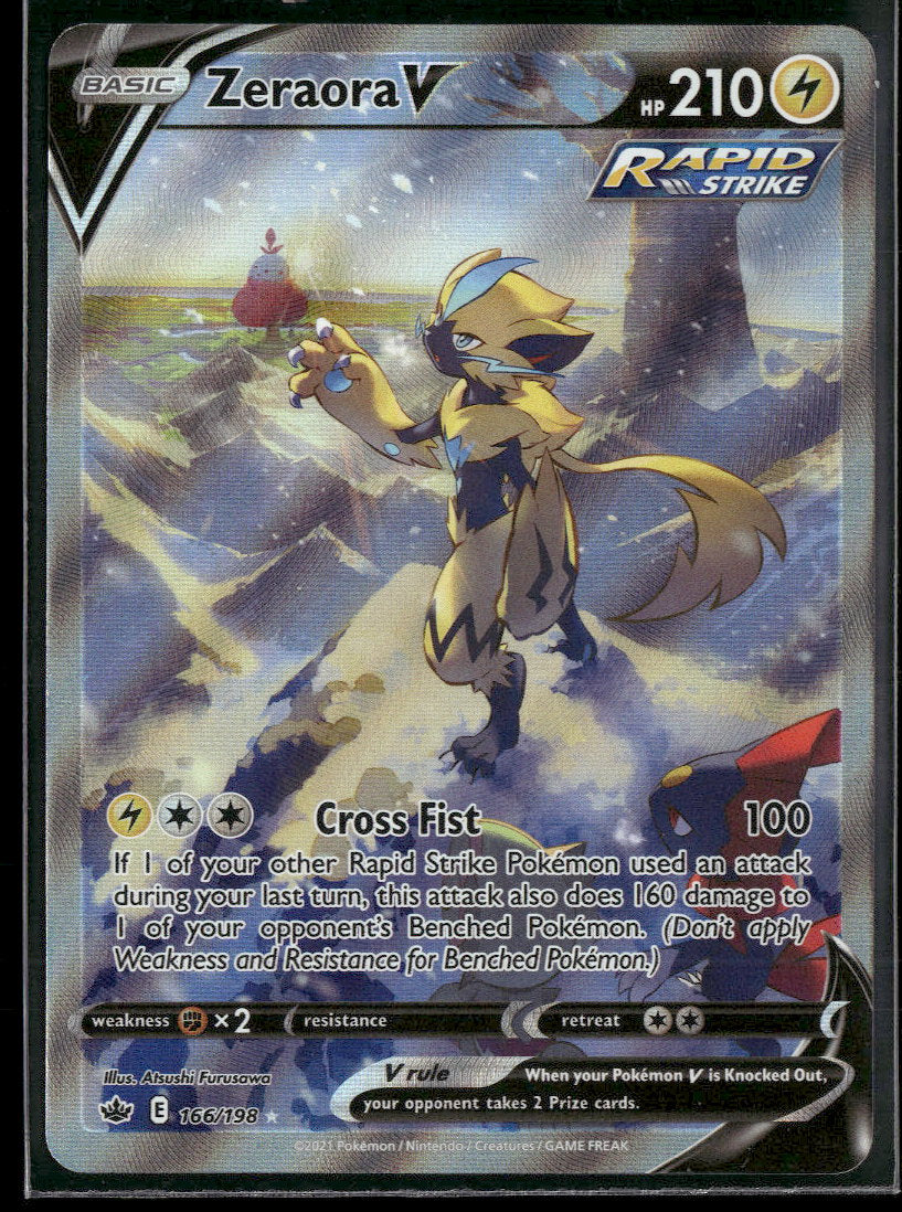 SWSH06: Chilling Reign Zeraora V (Alternate Full Art) #166/198