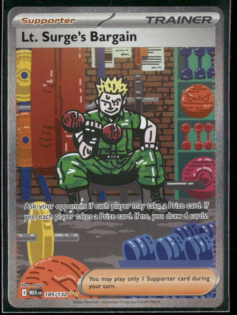 ME01: Mega Evolution Lt. Surge's Bargain #185/132