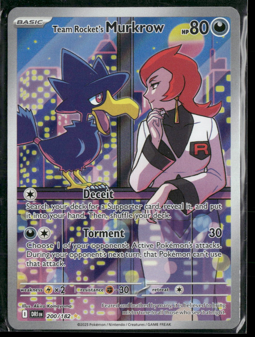 SV10: Destined Rivals Team Rocket's Murkrow #200/182