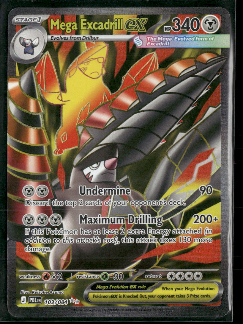 ME05: Pitch Black Mega Excadrill ex #103/084