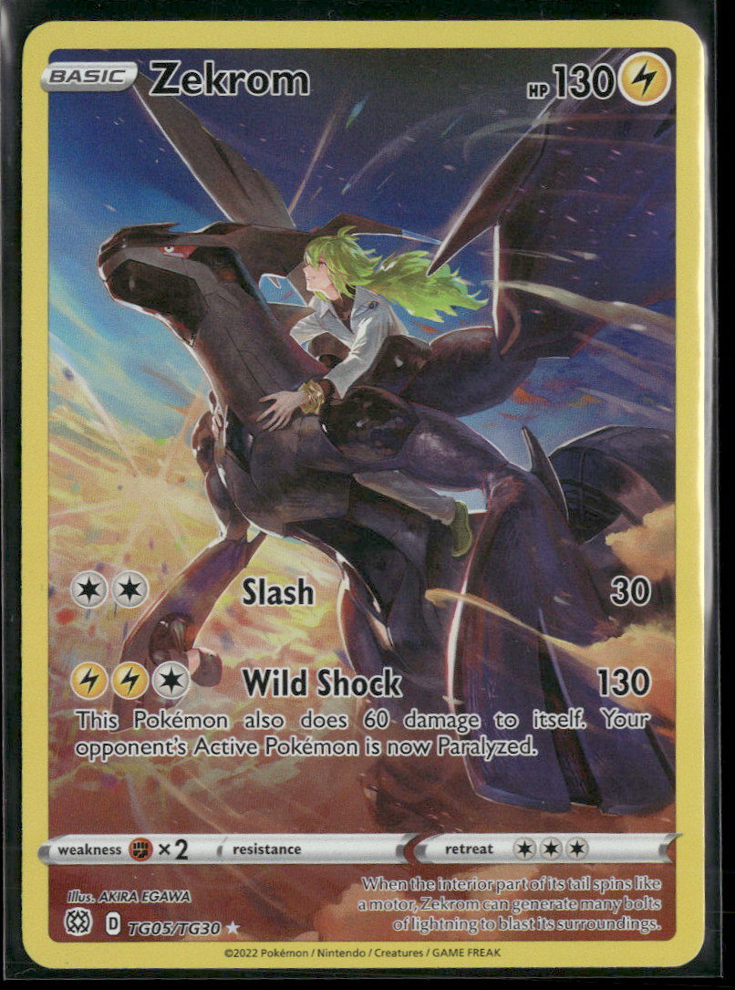 SWSH09: Brilliant Stars Trainer Gallery Zekrom #TG05/TG30