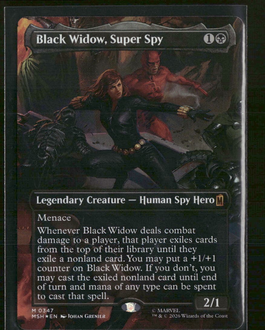 Marvel Super Heroes Black Widow, Super Spy (Borderless) (0347) Foil #347