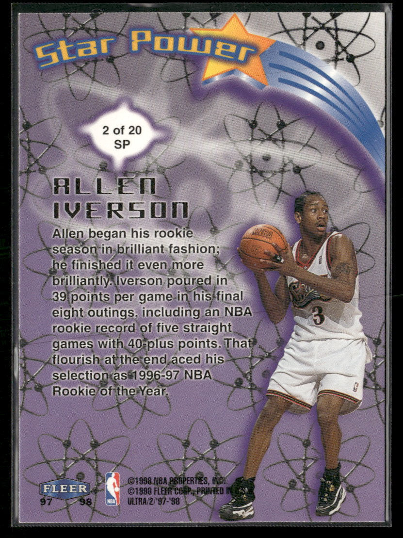 1997-98 Ultra Star Power Allen Iverson #2 SP