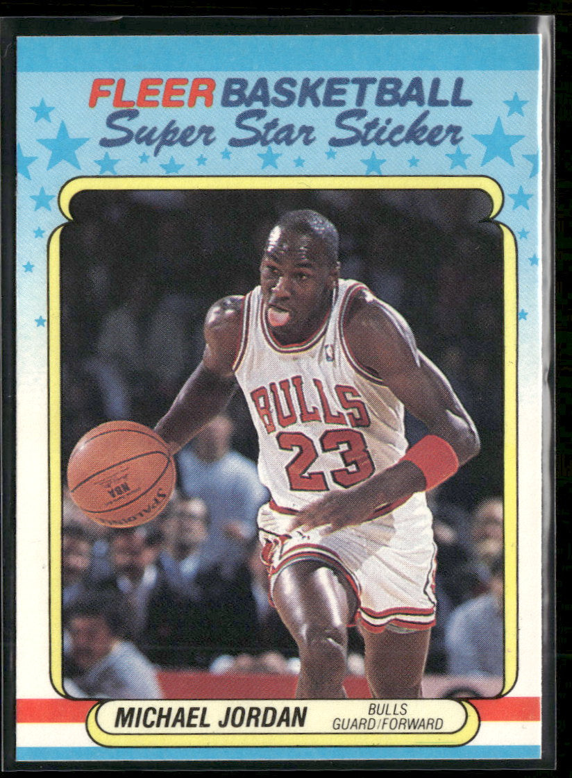 1988-89 Fleer Stickers Michael Jordan #7