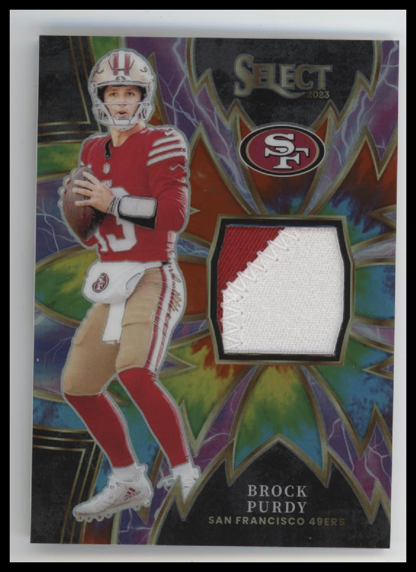 2023 Panini Select Sparks Tie-Dye Prizm Brock Purdy #/25 #SP-BPU