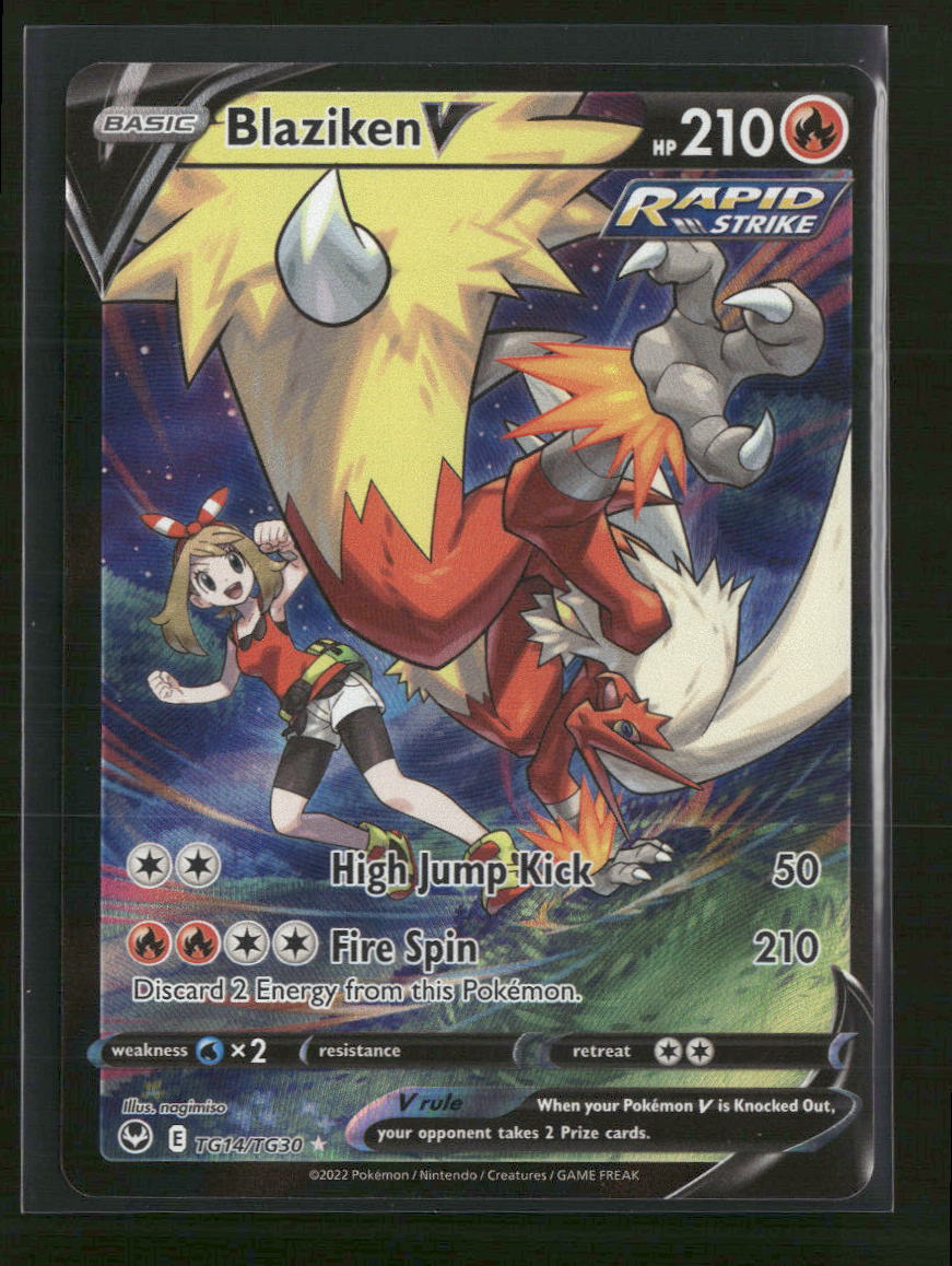 SWSH12: Silver Tempest Trainer Gallery Blaziken V #TG14/TG30