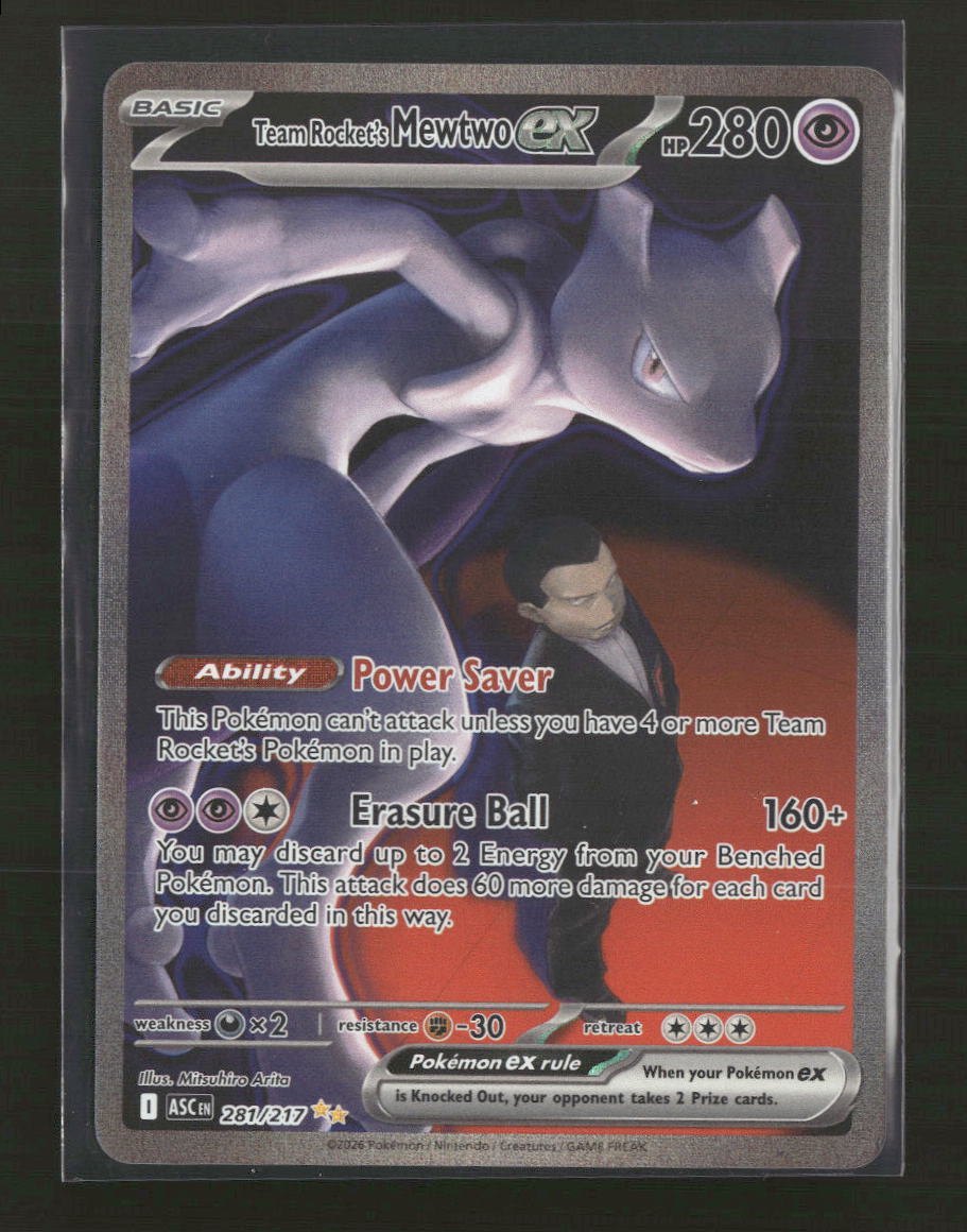ME: Ascended Heroes Team Rocket's Mewtwo ex #281/217