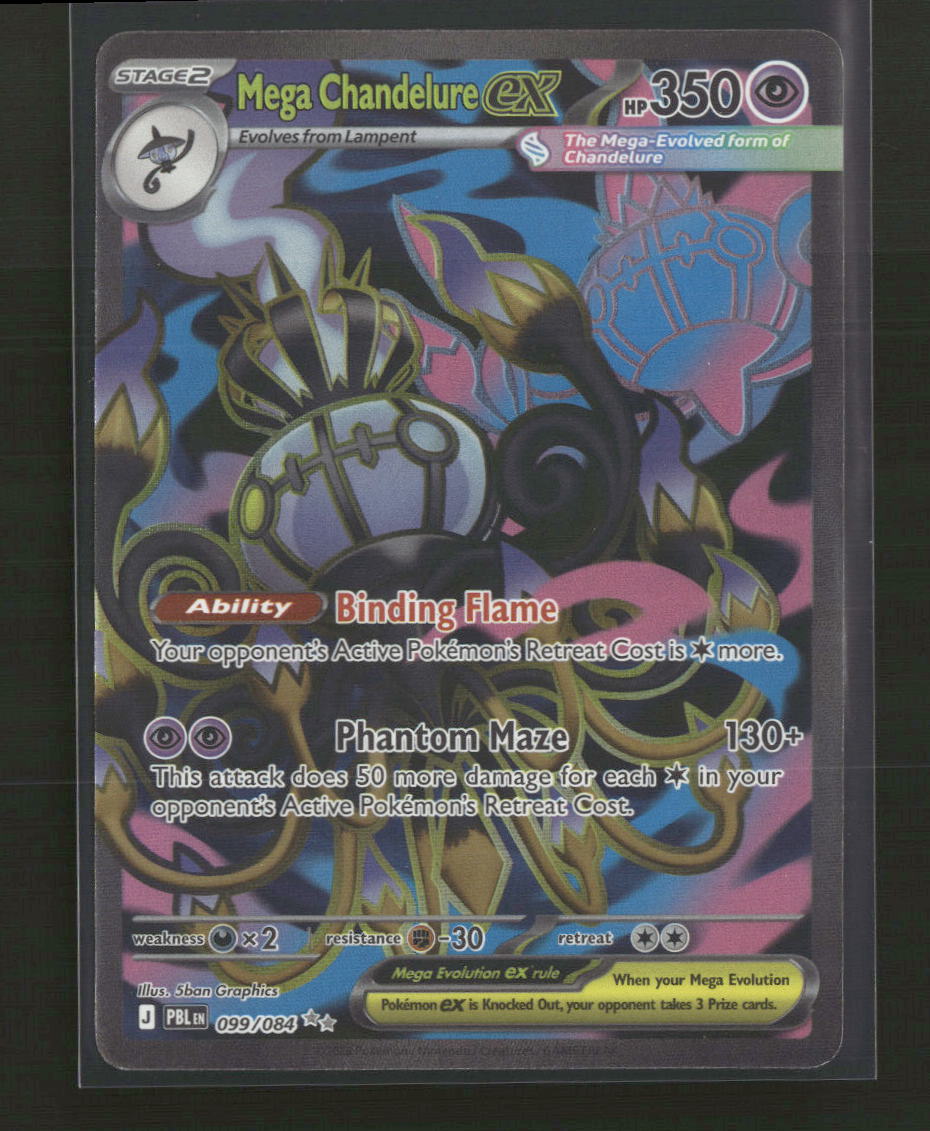 ME05: Pitch Black Mega Chandelure ex #099/084