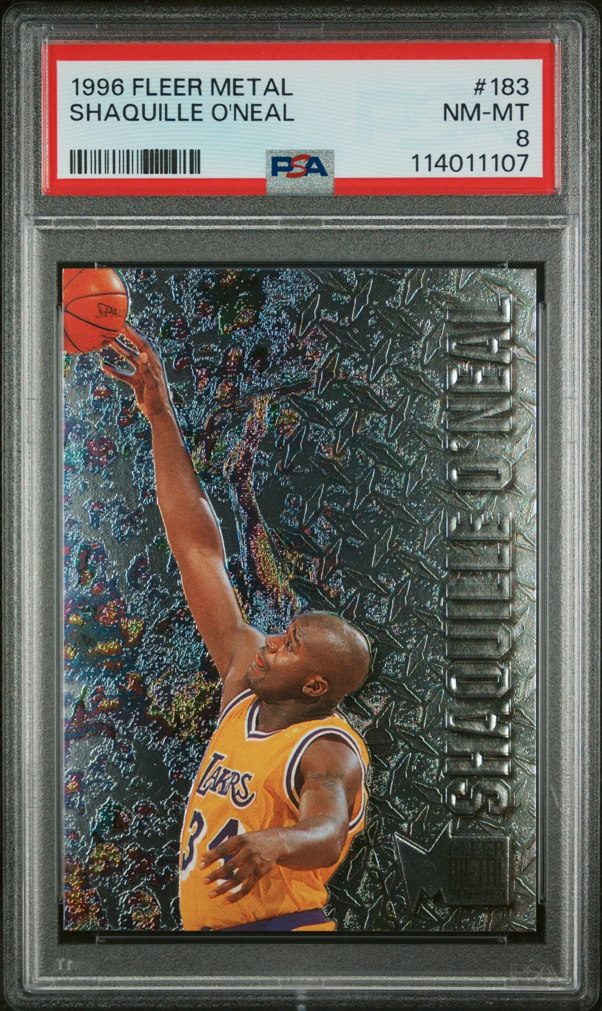 1996 Metal Shaquille O'Neal 8 PSA #183