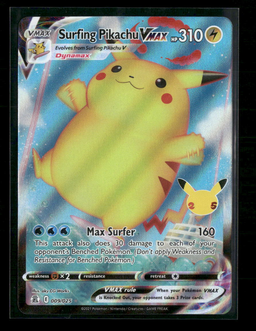 Celebrations Surfing Pikachu VMAX #009/025