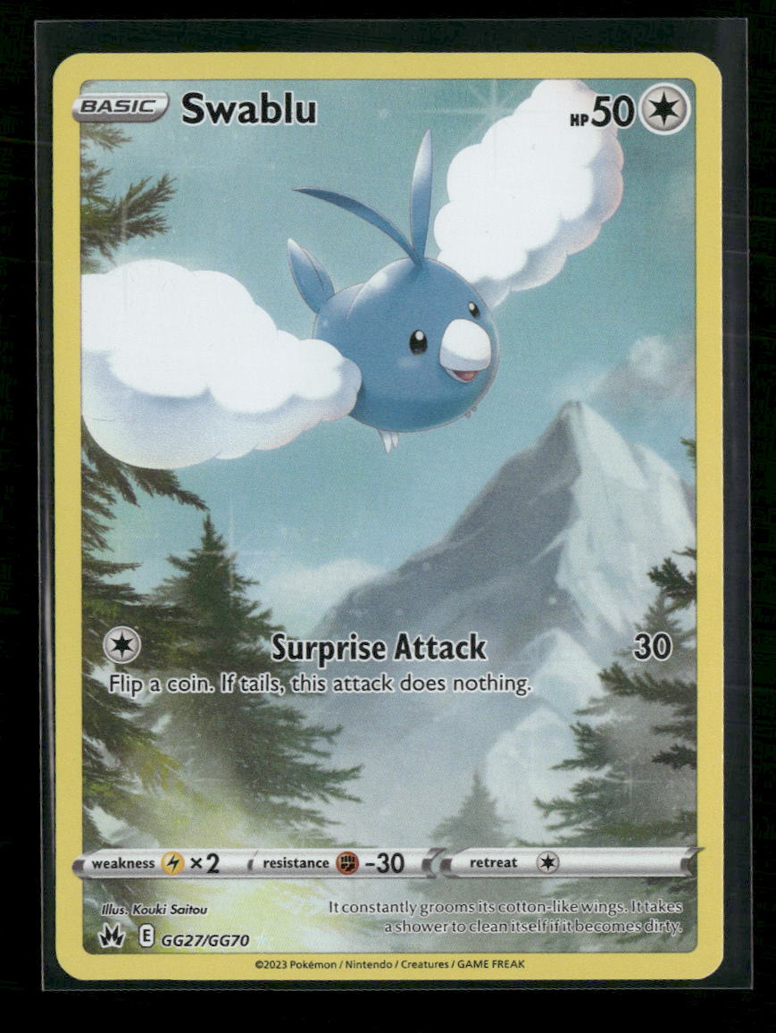SWSH: Crown Zenith: Galarian Gallery Swablu #GG27/GG70