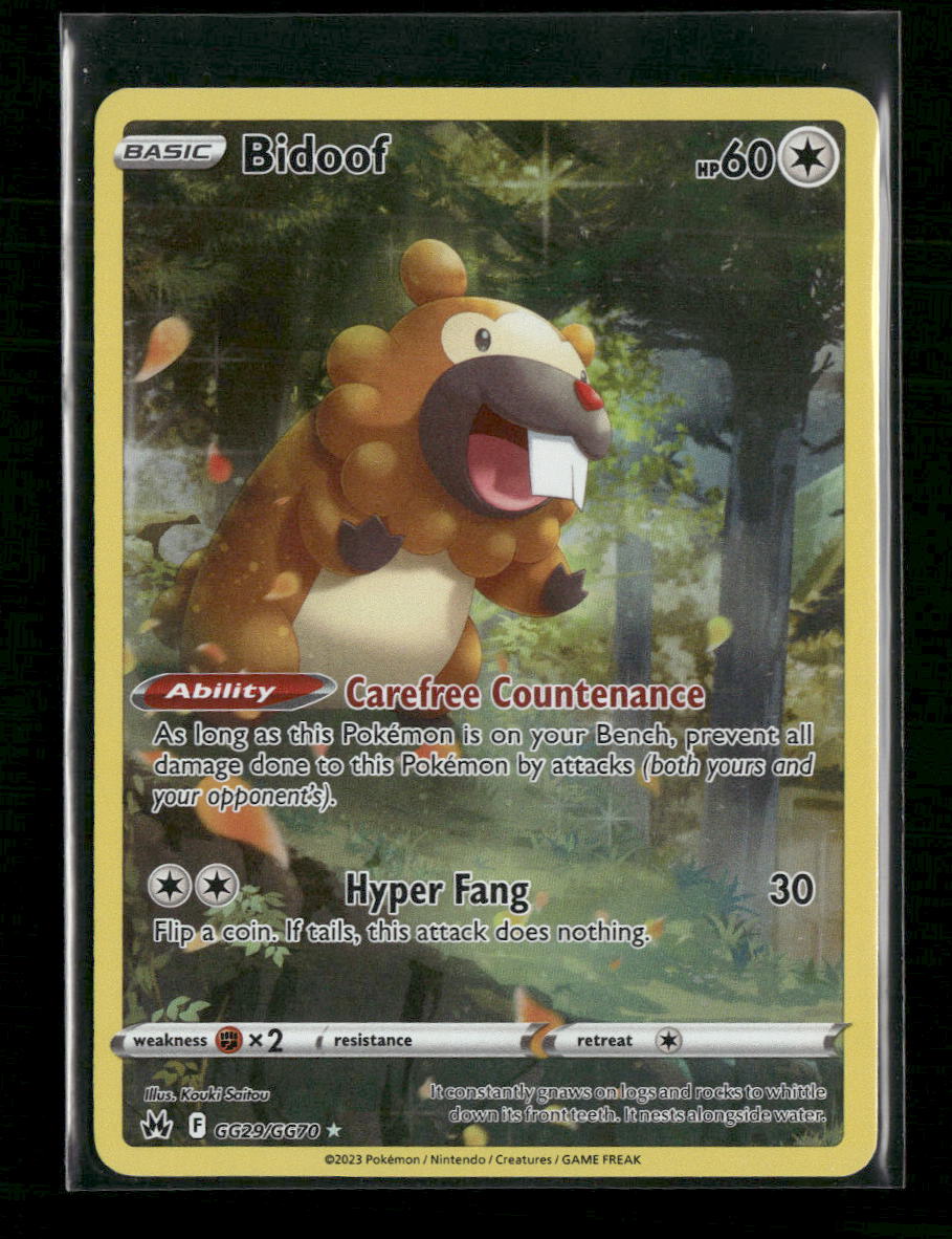 SWSH: Crown Zenith: Galarian Gallery Bidoof #GG29/GG70