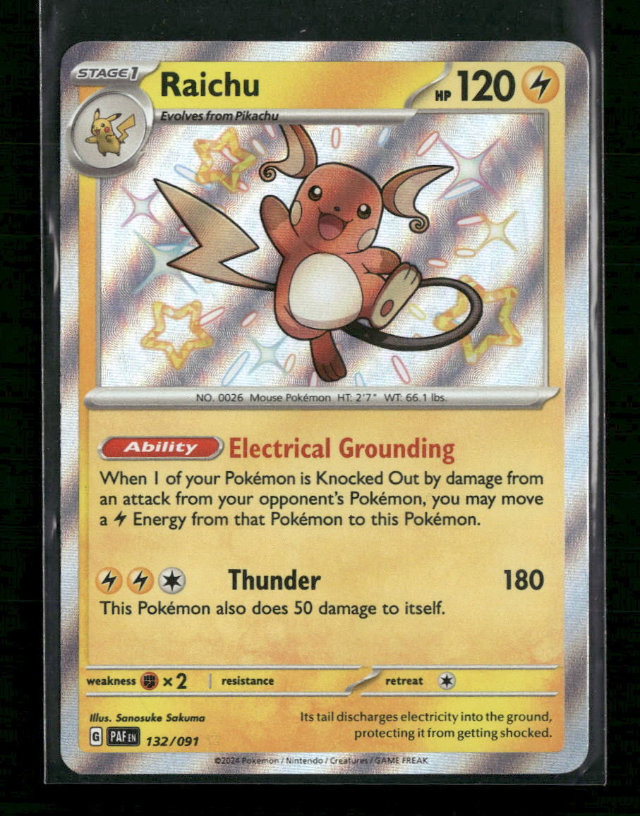 SV: Paldean Fates Raichu #132/091