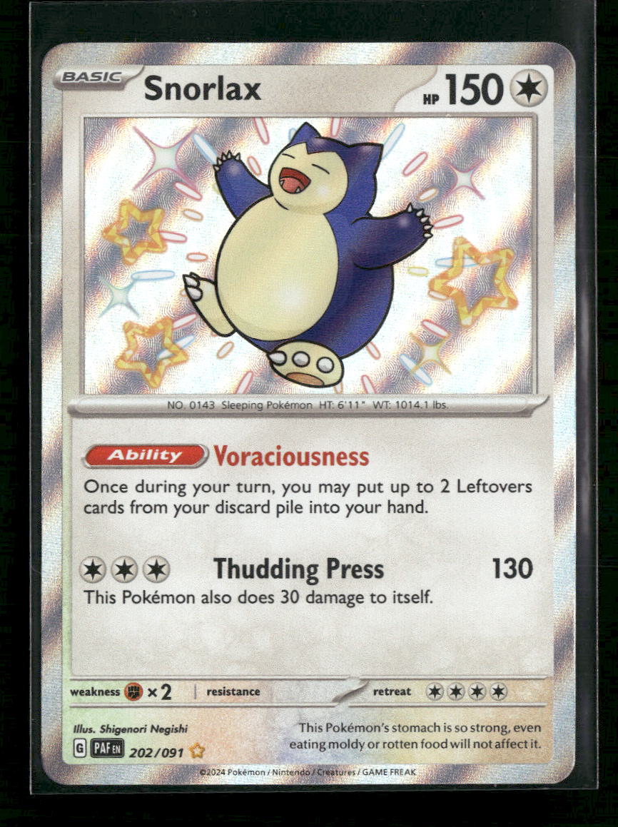 SV: Paldean Fates Snorlax #202/091