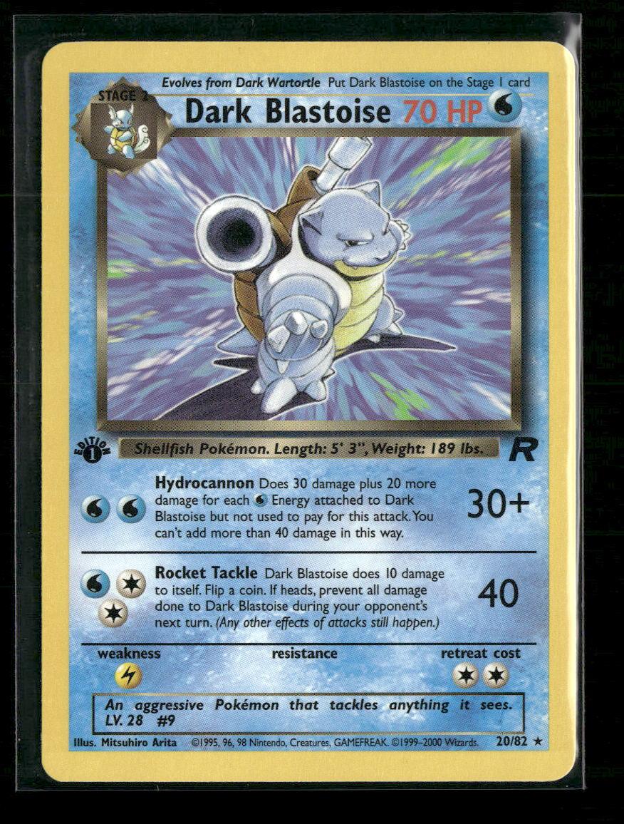 Team Rocket Dark Blastoise (20) #20/82