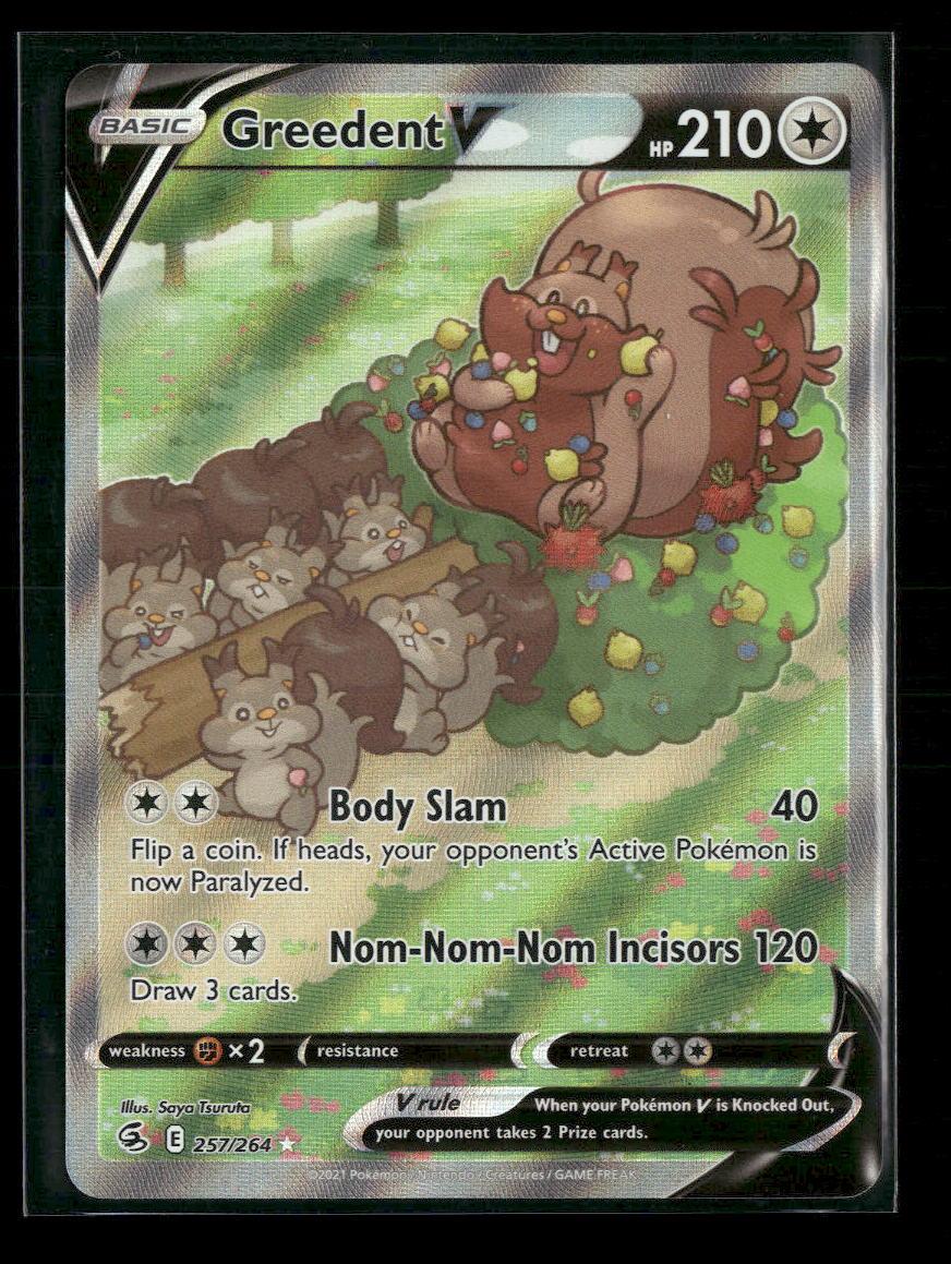 SWSH08: Fusion Strike Greedent V (Alternate Full Art) #257/264
