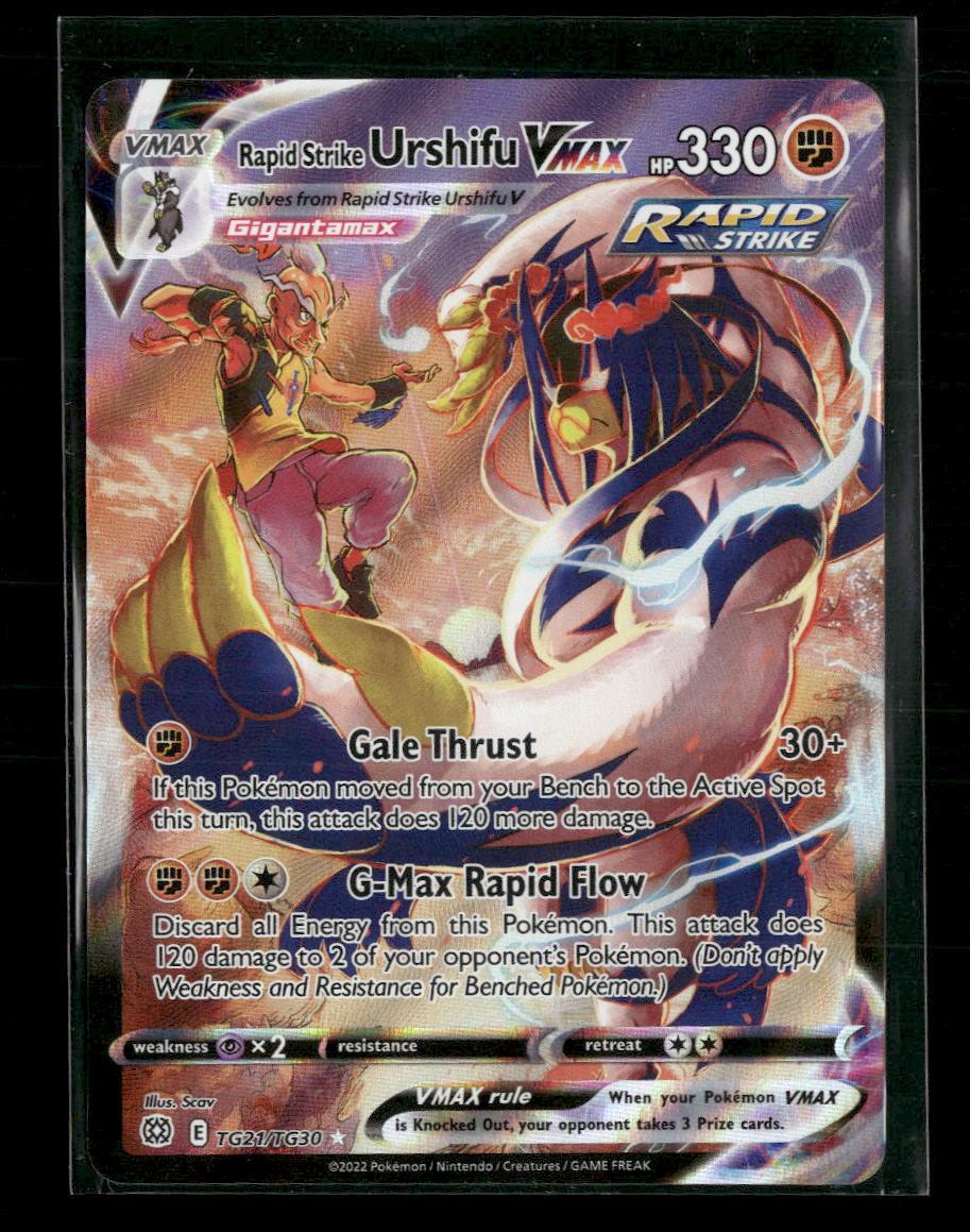 SWSH09: Brilliant Stars Trainer Gallery Rapid Strike Urshifu VMAX #TG21/TG30