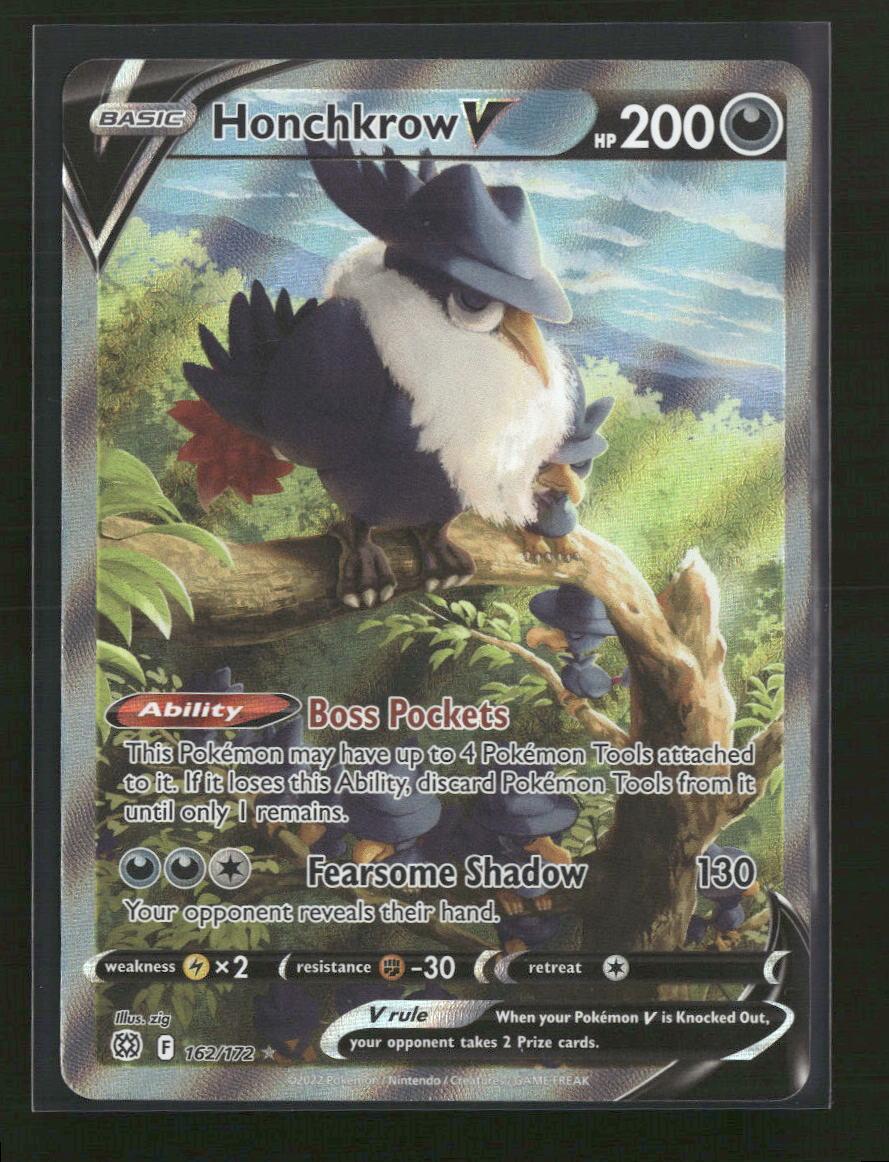 SWSH09: Brilliant Stars Honchkrow V (Alternate Full Art) #162/172