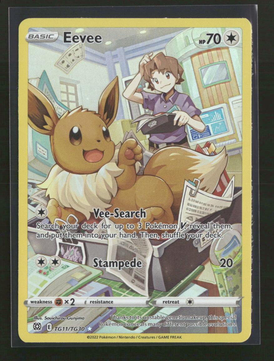 SWSH09: Brilliant Stars Trainer Gallery Eevee #TG11/TG30
