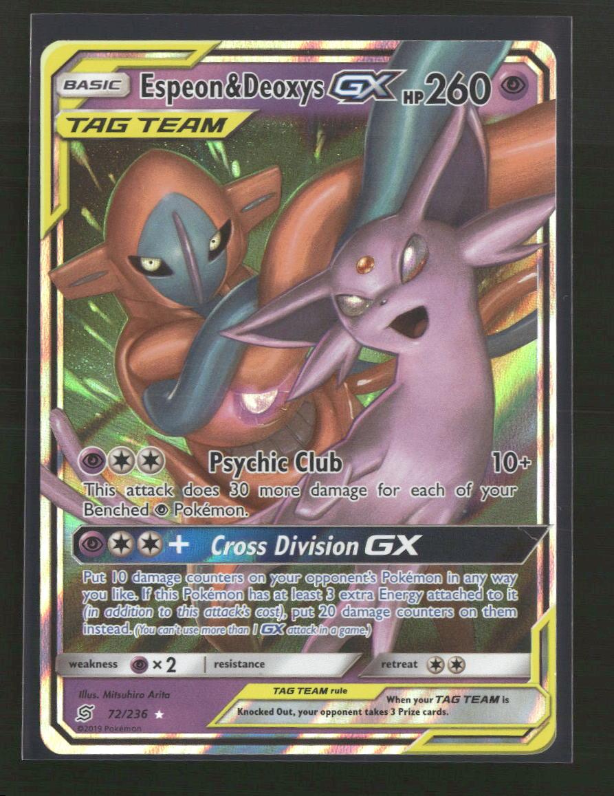SM - Unified Minds Espeon & Deoxys GX #72/236