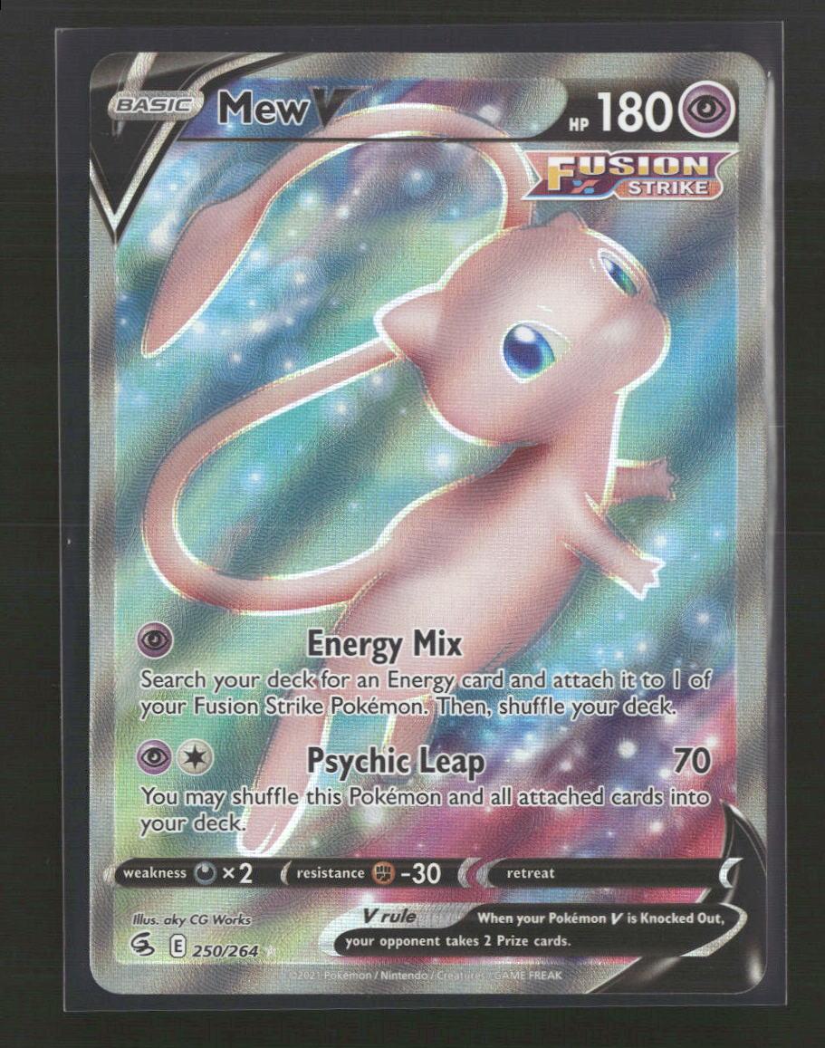 SWSH08: Fusion Strike Mew V (Full Art) #250/264