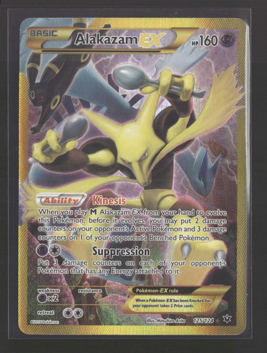 XY - Fates Collide Alakazam EX (Secret) #125/124