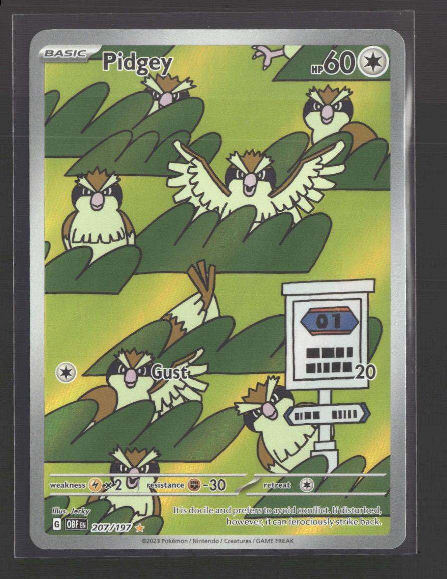 SV03: Obsidian Flames Pidgey #207/197