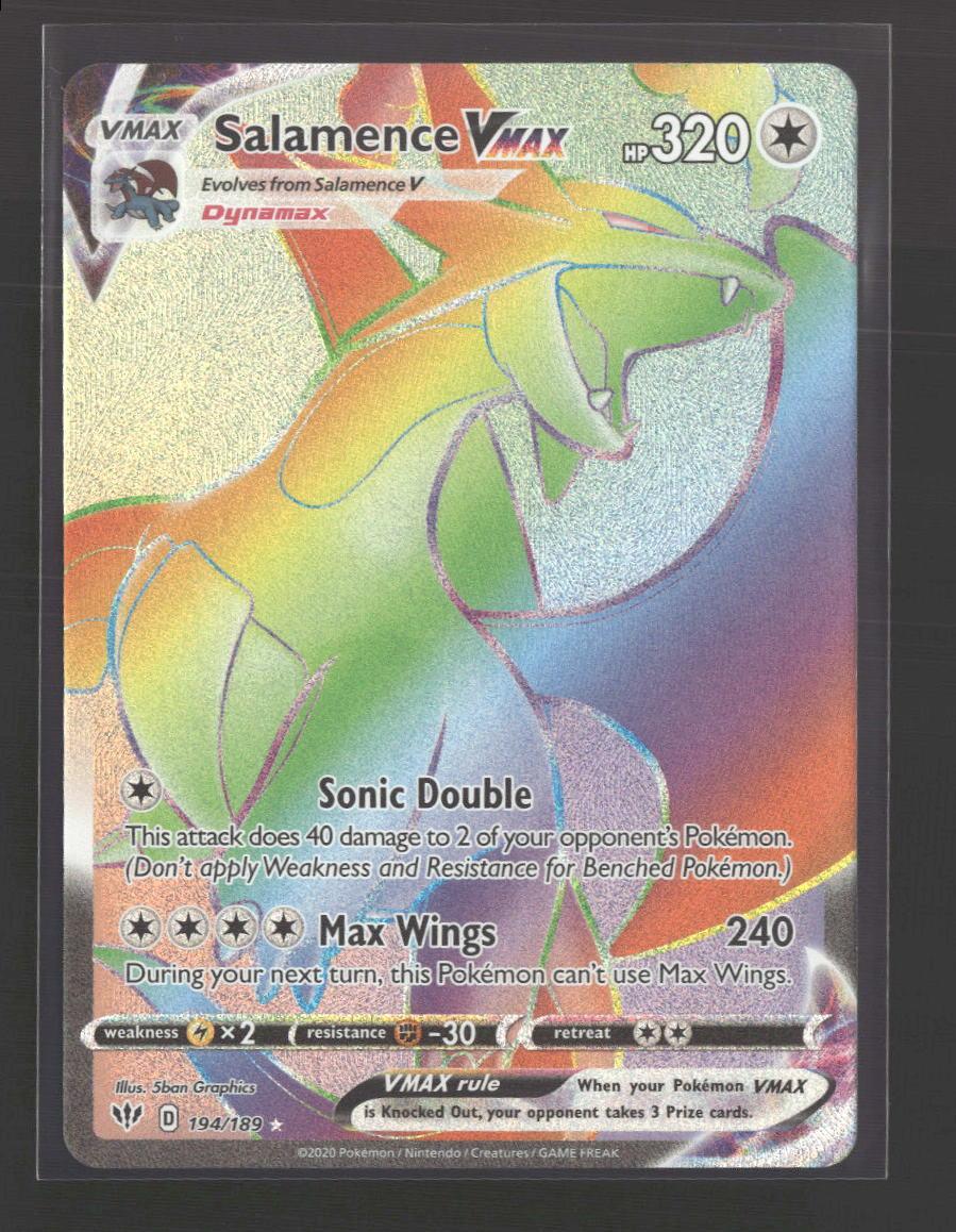 SWSH03: Darkness Ablaze Salamence VMAX (Secret) #194/189