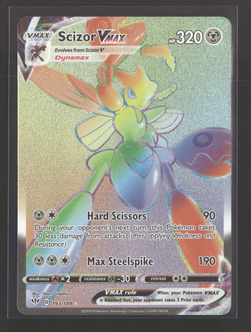 SWSH03: Darkness Ablaze Scizor VMAX (Secret) #193/189