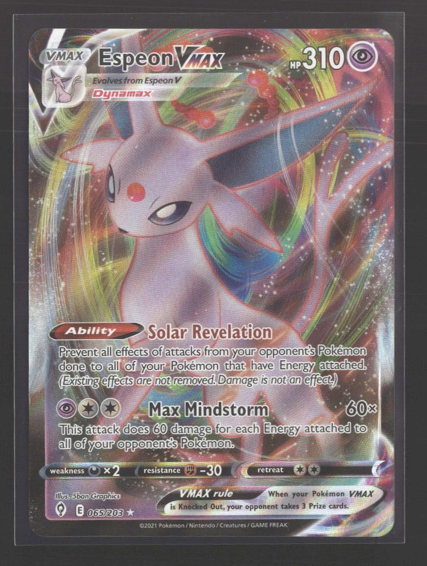 SWSH07: Evolving Skies Espeon VMAX #065/203