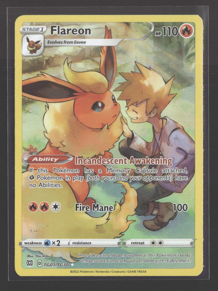SWSH09: Brilliant Stars Trainer Gallery Flareon #TG01/TG30
