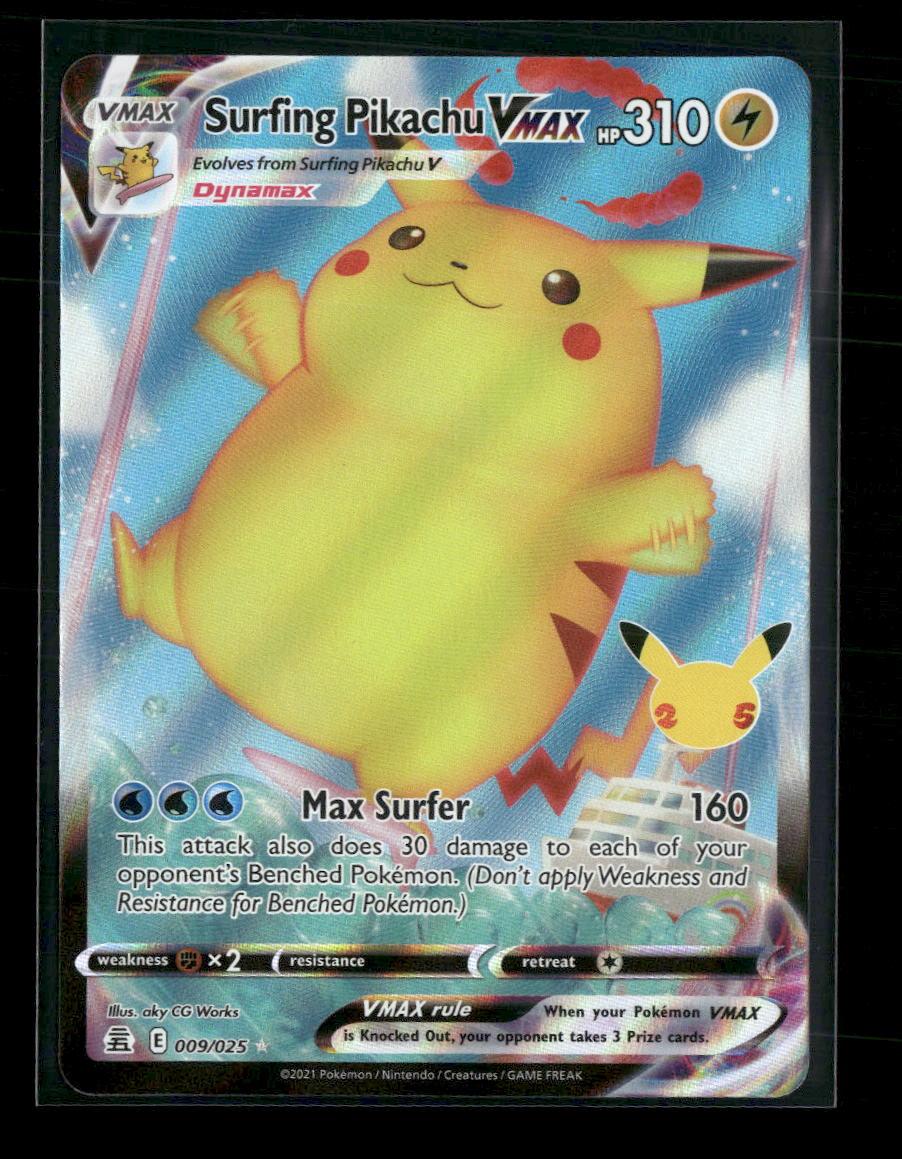 Celebrations Surfing Pikachu VMAX #009/025