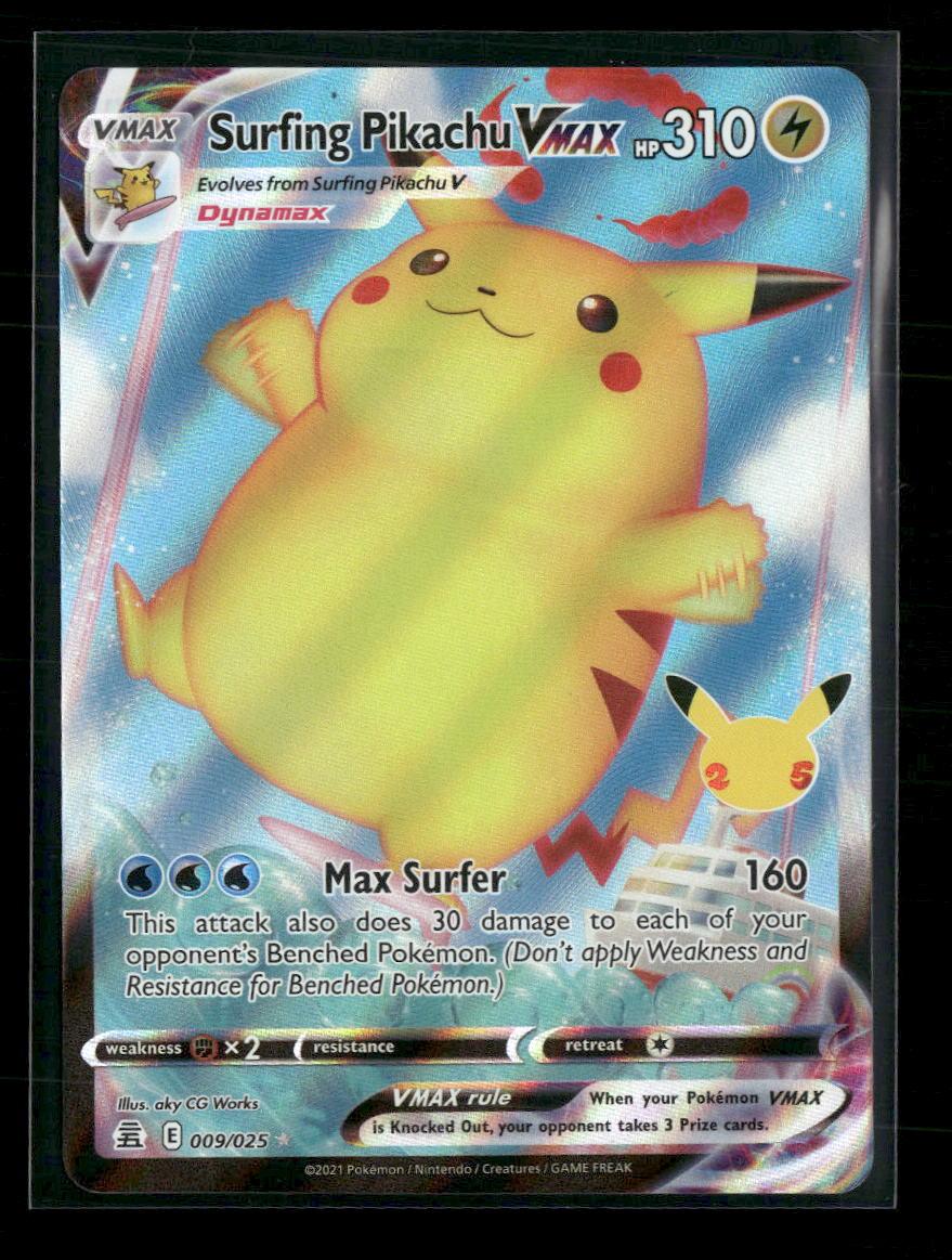 Celebrations Surfing Pikachu VMAX #009/025